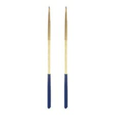 Image of 2Pcs 4 x 160mm Diamond Needle Round File 120 Grit, Gold