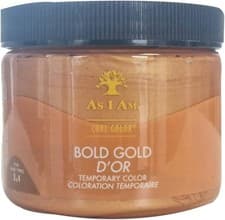 Image of As I Am Curl Color Bold Gold- Temporary Colour & Curling Gel 6oz
