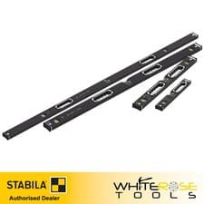 Image of STABILA Dark Shadow 196-2 Spirit Level Set 4 Pack 40cm 61cm 122cm 183cm