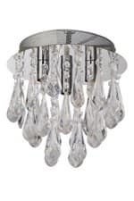 Image of Ceiling Light Chrome Chandelier G9 The Lighting Collection 700319 3 Flush 9879