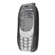 Image of caseroxx Leather-Case with belt clip for Nokia 3310 (2017) 3G in black made of g
