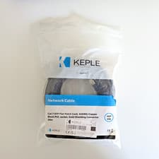 Image of CAT 7 RJ45 STP Flat Patch Cord, 10GBPS, 20m, 600MHz, Gold Shielding Connector