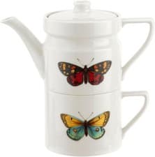 Image of Botanic Garden Harmony BA79231-XF Portmeirion Porcelain Tea for One Set, Cerami