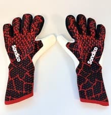Image of Sondico Competition Goalkeeper Gloves Black / Red Adults Size 8