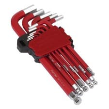 Image of Sealey Premier Ball-End Hex Key Set Long Metric 11pc AK71640