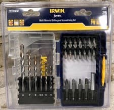 Image of Irwin 25 Pieces Joran Multi Material Drilling & Screwdriving Bit Set IW6062521