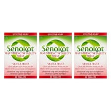 Image of 3 x Senokot Max Strength Senna Fruit Adult - 3 x 10 Tablets