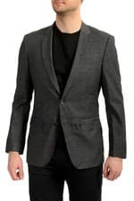 Image of Hugo Boss Men's "Huge6/Genius5" Slim Fit Plaid Wool Blazer US 38R IT 48R