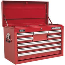 Image of Sealey Superline Pro 8 Drawer Heavy Duty Tool Chest Red