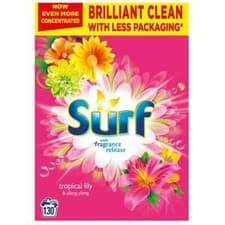 Image of 130 Washes Surf Concentrated Tropical Lily & Ylang-Ylang Laundry Powder 6.5kg