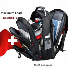 Image of Wenger Swissgear 17.1 inch Black Laptop Backpack/Notebook Bag/Rucksack Backpack
