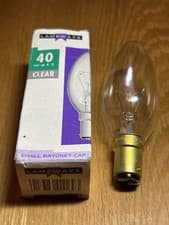 Image of LAMPWAYS 40W CLEAR INCANDESCENT CANDLE BULB - SBC B15 SMALL BAYONET CAP X 10