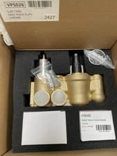 Image of Nuie Arvan Chrome Twin Concealed Thermostatic Shower Valve with Diverter - ARVTW