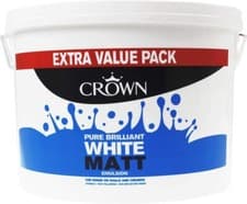 Image of CROWN Matt Emulsion Paint 7.5L Pure Brilliant White