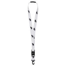 Image of Nike Club Standard Lanyard - Sports - ID Holder - White/Black