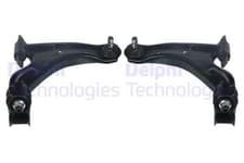 Image of Pair Wishbone Suspension Arm Front Lower FOR CHEVROLET SPARK 1.2 10->21 Delphi
