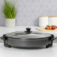 Image of Quest 40cm Multi-Function Electric Cooker with Lid / Non-Stick Electric Pan