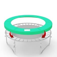 Image of GALACTICA Trampoline Pad Replacement for 6FT 8FT 10FT 12FT 14FT Spring Cover