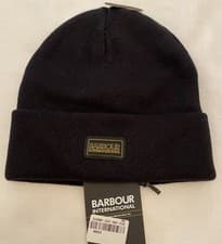 Image of Barbour International Mens Sensor Legacy Beanie Hat - New - Black