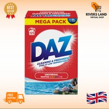 Image of Daz Washing Powder 125 Washes – Family Pack Laundry Detergent for Brilliant
