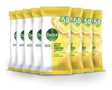Image of Dettol Antibacterial Biodegradable Surface Wipes Citrus 400 (8x50) - BRAND NEW