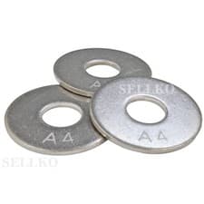 Image of A4 STAINLESS STEEL FLAT PENNY WASHERS M2 M3 M4 M5 M6 M8 M10 M12 MARINE GRADE