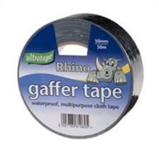 Image of Ultratape Rhino 50m x 50mm White Gaffer Tape - Waterproof, multipurpose cloth ta