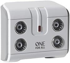 Image of One For All Signal Booster/Splitter for TV - 4 Outputs (14x amplified) - Plug a