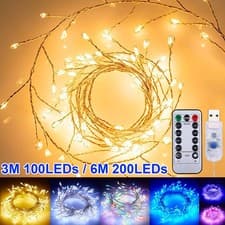 Image of 3M 6M LED Firecracker String Lights 8 Modes Christmas Garland Fairy Lights Party