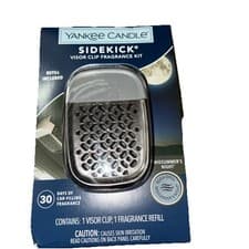 Image of New Yankee Candle Sidekick Visor Clip Fragrance Kit W/1 Midsummer’s Night Refill