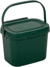 Image of Addis 518250 Everyday Kitchen Food Waste Compost Caddy Bin, 4.5 Litre, Dark