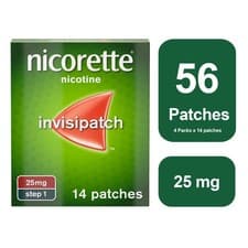 Image of 4 x Nicorette Invisi Patch 25mg - 8 Weeks Bundle