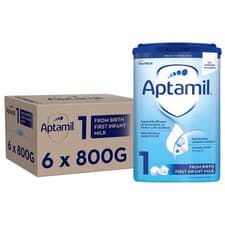 Image of 6 x 800g Aptamil 1 First Infant Milk Suitable From Birth Formula