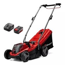 Image of Einhell Cordless Lawnmower 33cm Battery 4am and Charger Kit PXC GE-CM 18/33