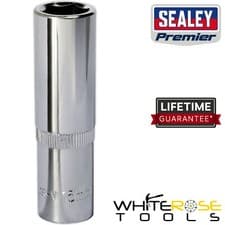 Image of Sealey Deep Socket 15mm WallDrive Premier 1/2"Sq Drive Fully Polished Wrench