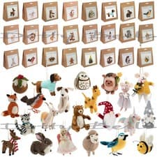 Image of Trimits Needle Felting Kit Cute Small Animals Birds Beginners Craft Gift