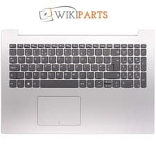 Image of Replacement For Lenovo 5CB0R16723 Palmrest Cover Touchpad UK Keyboard Silver