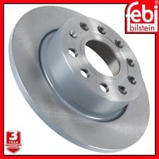 Image of Solid Rear Brake Disc x1 Febi 23240 For Audi Seat Skoda VW 1K0615601AB 1K0615601
