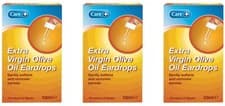 Image of 3 x Care Extra Virgin Olive Oil Ear Drops - Softens & Removes Earwax - 10ml
