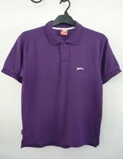 Image of BNWOT Mens Slazenger Purple Short Sleeve Polo T-Shirt Top Size XS Chest 38"