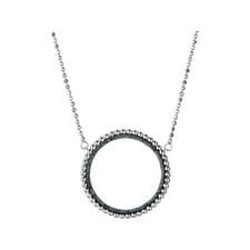 Image of LINKS OF LONDON Effervescence 925 Silver Blue Diamond Halo Necklace RRP540 NEW
