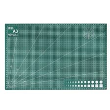 Image of Self-Healing Cutting Mat, 18x12" Double Sided with Grid PVC Desk Mat Green 2Pcs