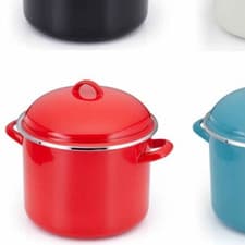 Image of Judge Induction 22cm Stunning Stockpot With new high dome lid RED