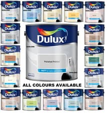 Image of Dulux Matt Smooth  Creamy Emulsion Walls  Ceilings Paint 2.5L Colours