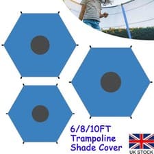 Image of 6/8/10ft Trampoline Cover Waterproof Trampoline Shade Cover Sun-Protection UK