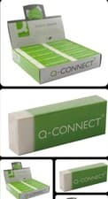 Image of PVC-Free Plastic Eraser White (Pack of 20)