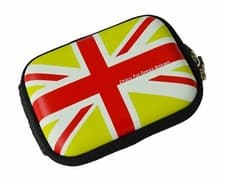 Image of Croco® GREEN Union Jack Flag MED Hard Case for P@ L@ DMC-ZS3 DMC-ZS8