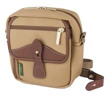 Image of Billingham POLA Stowaway Camera Bag Case + Strap in Khaki Canvas & Tan (UK) SO