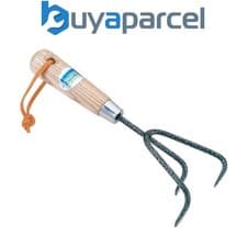 Image of Draper 89104 Garden Carbon Steel Hand Cultivator Heavy Duty Ash Handle 14316