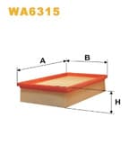 Image of 2 X Wix WA6315 Air Filter FIT RENAULT LAGUNA SAME DAY DISPATCH